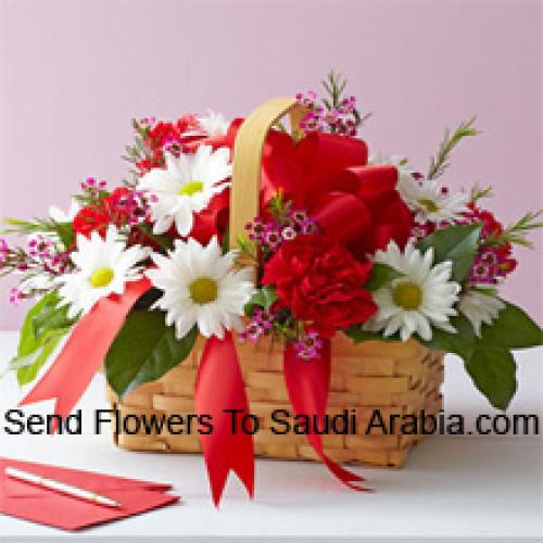 Lovely Arranged Carnations and Gerberas