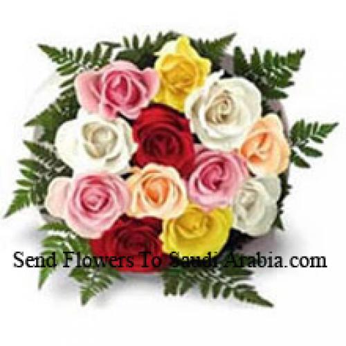 Sweet Dozen Mixed Roses