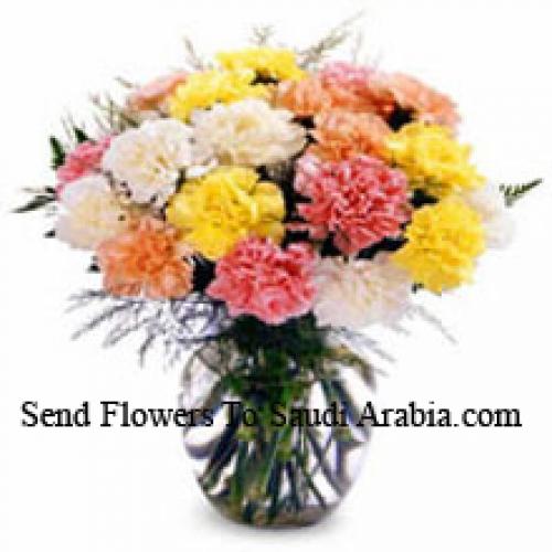 12 Elegant Mixed Carnations